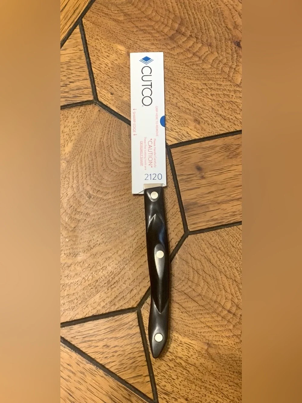 Cutco 2120 KF Paring Knife 4” Blade Classic Black Handle Made in USA